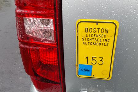 Boston Licensed Sightseeing Automobile permit